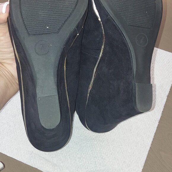 Massimo faux suede wedge heels - Picture 4 of 8